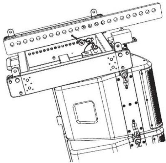 Turbosound Manchester MS215-VT - EASE-Beispiel: Array MV212 x 8, mit MAN-FG Tip Bar Mounted Forwards - 1