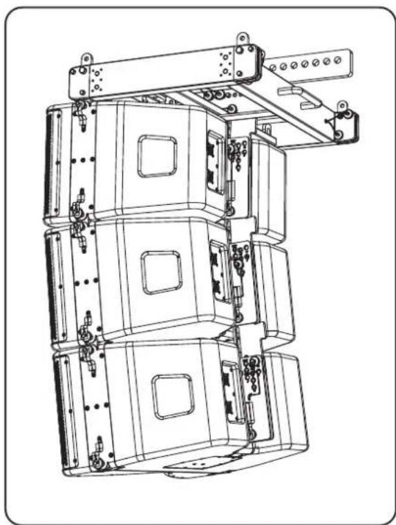 Turbosound Manchester MS215-VT - Kapitel 3: Zusammenbau eines MV212-Arrays auf einem MAN-FG Fly Grid - 1