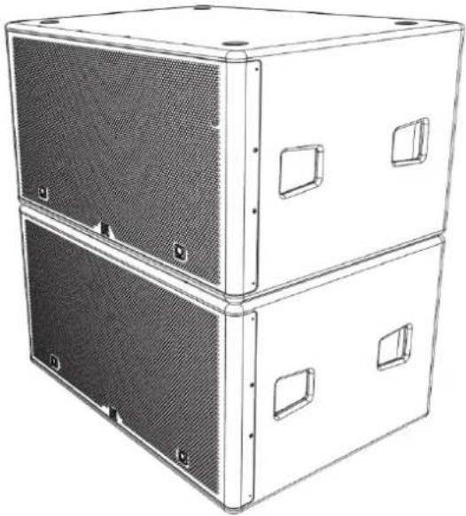 Turbosound Manchester MS215-VT - Prozedur 6.2 - Zusammenbau von zwei MS218-Subwoofern - 1