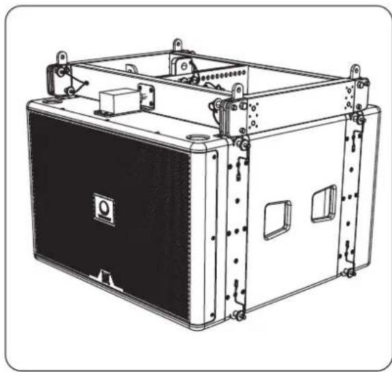 Turbosound Manchester MS215-VT - Kapitel 4: Montage von MS215 Subwoofern auf einem MAN-FG Fly Grid - 1