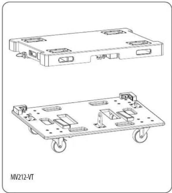 Turbosound Manchester MS215-VT - Kapitel 8: Vertikale Transporter MV212-VT und MS215-VT - 1