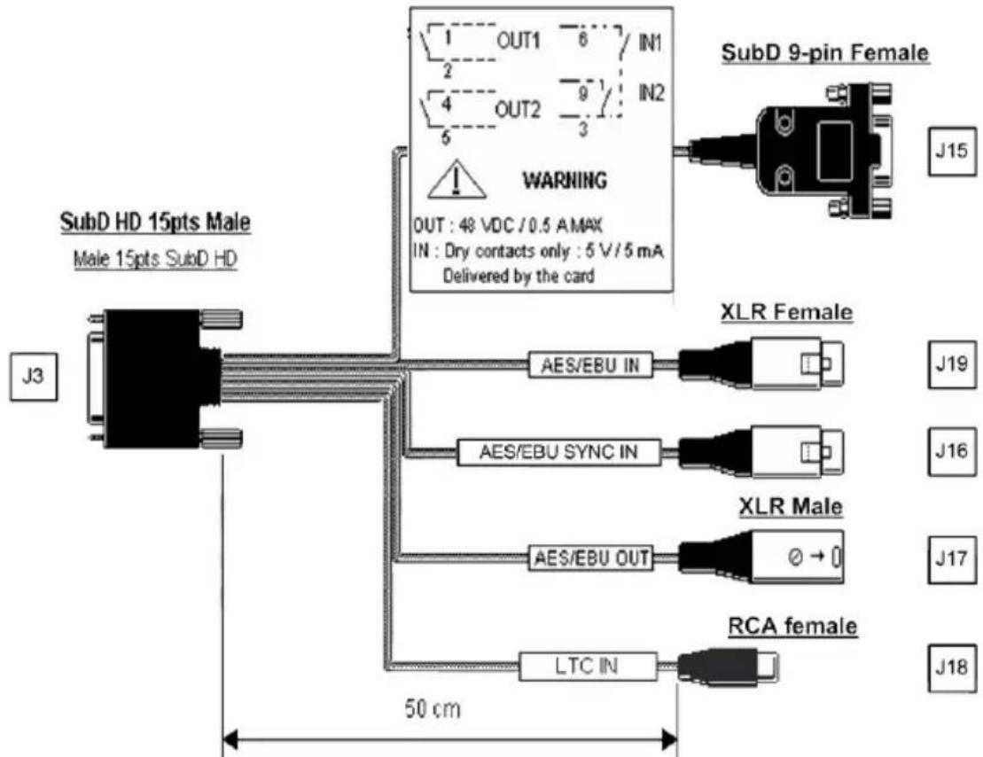 Digigram VX222e - VX222e-Mic - digital cable with GPIOs - 1
