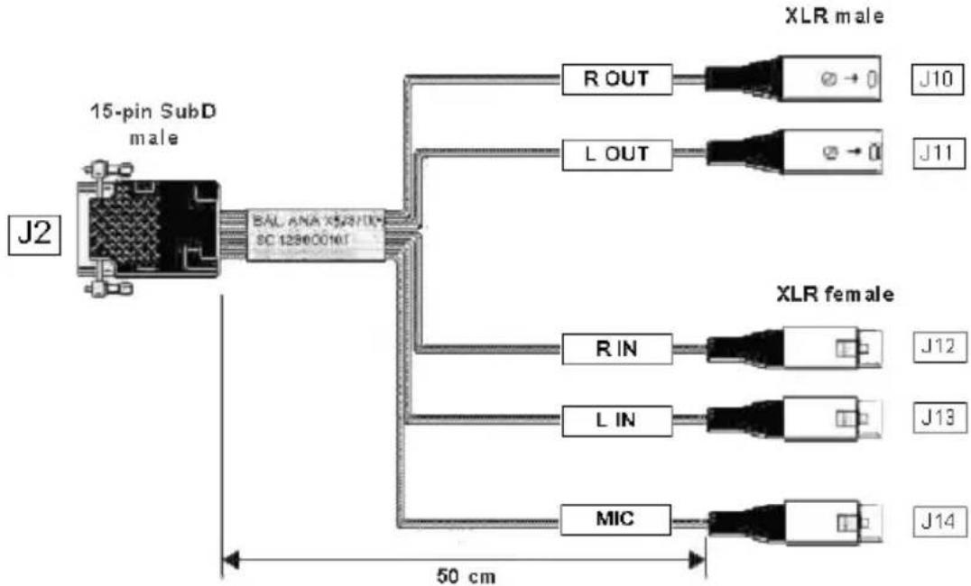 Digigram VX222e - VX222e-Mic - analog cable diagram - 1
