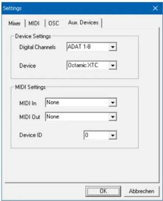 RME Digiface USB - Device Settings - 1