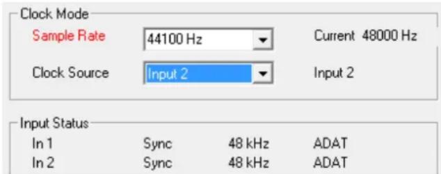 RME Digiface USB - Clock Modes - Synchronization - 1