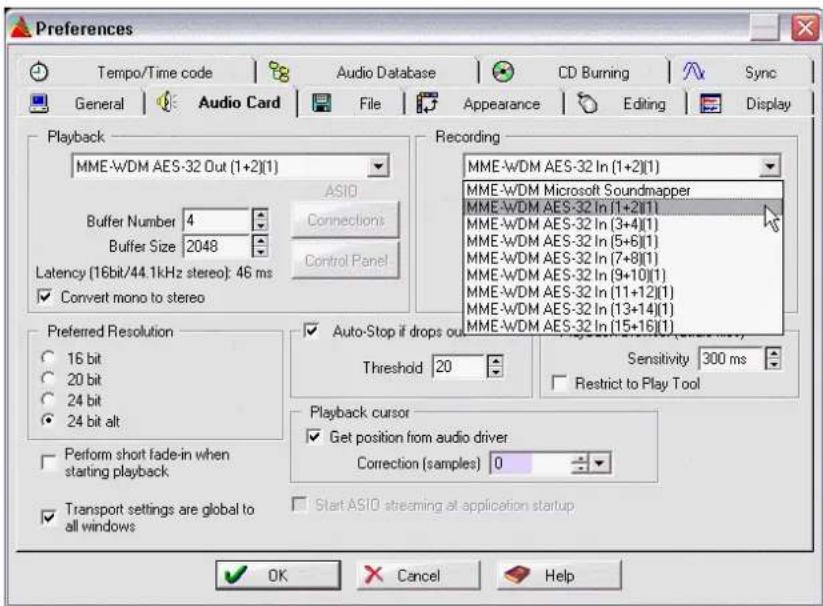RME HDSPe AES-32 - Playback - 1
