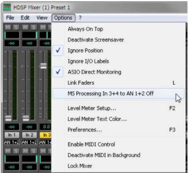 RME HDSPe AES-32 - MS Processing - 2