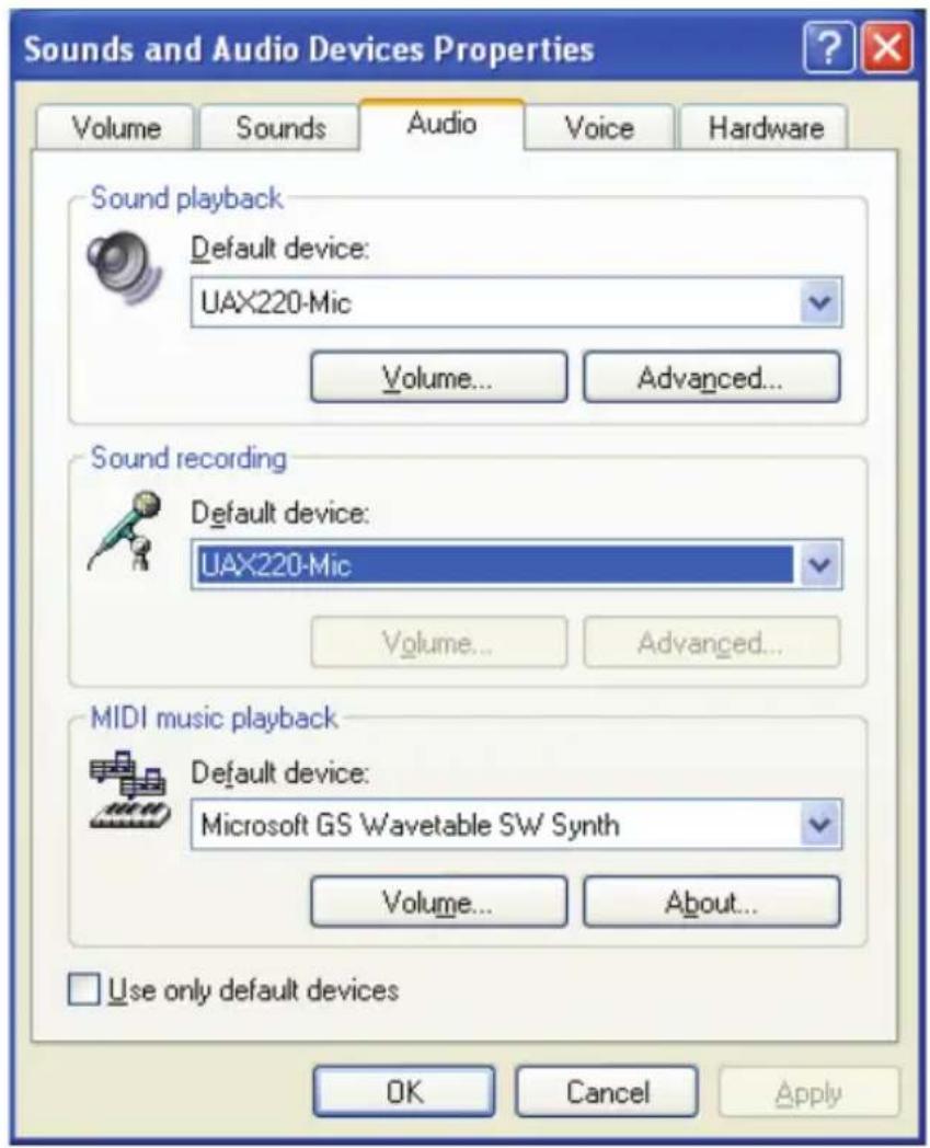 Digigram UAX220-Mic - Under Windows - 1