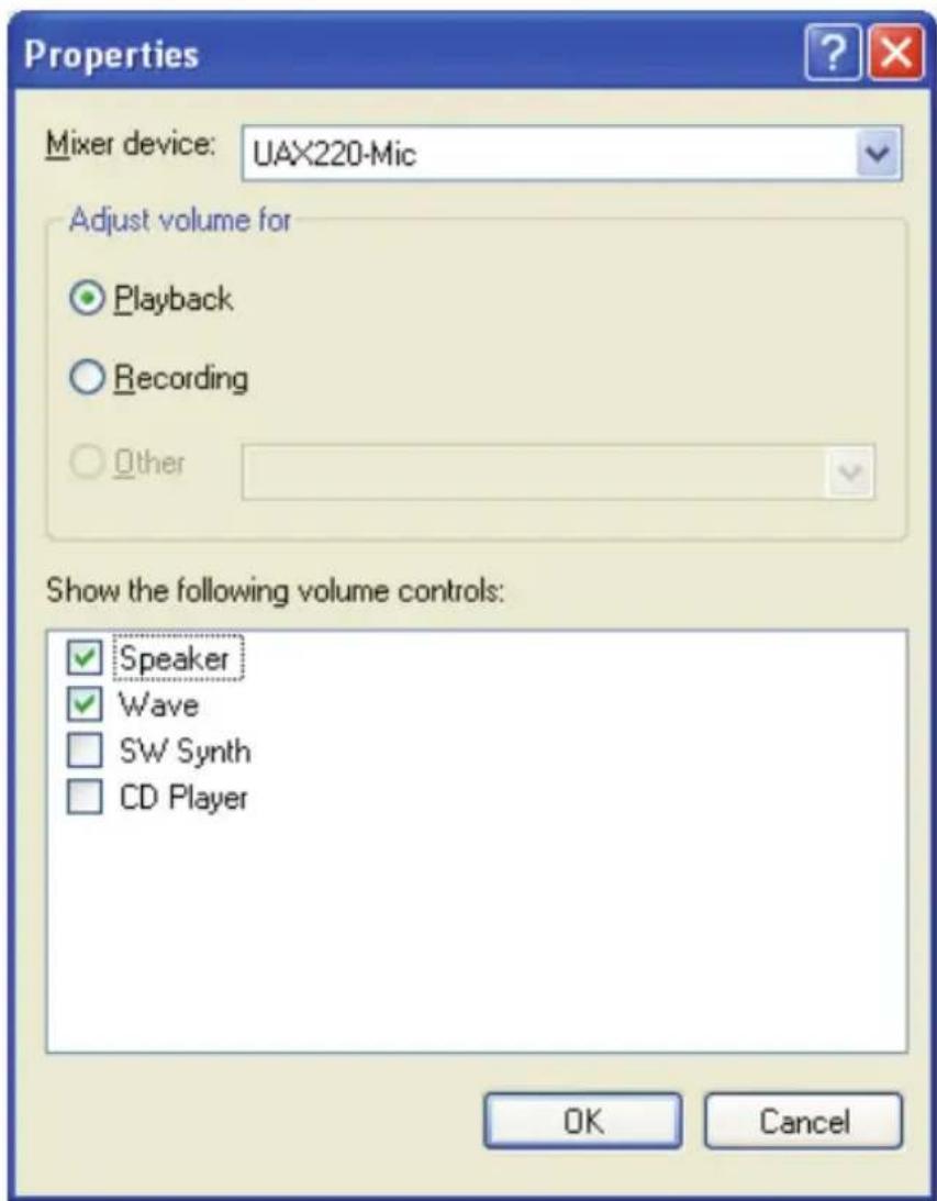 Digigram UAX220-Mic - Control Panel under Windows - 1