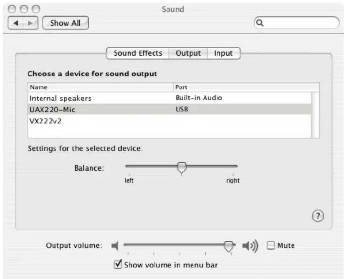 Digigram UAX220-Mic - Under Mac OS X - 1