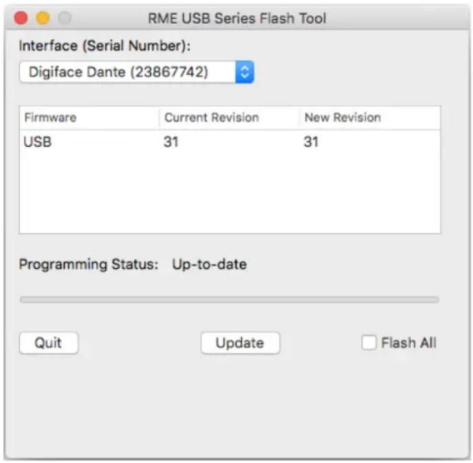 RME Digiface Dante - Firmware Update - 1