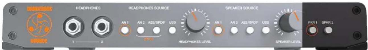 Dangerous Music Source - SPEAKER SELECTION (TOGGLE OR LATCH MODE) - 1