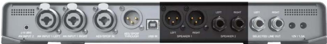 Dangerous Music Source - SPEAKER 1 & 2 OUTPUTS - 1