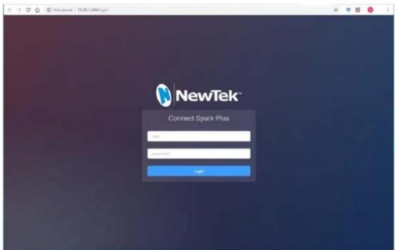 NEWTEK Spark Plus I/O SDI - Step 4 - Access Spark's Webpage - 1