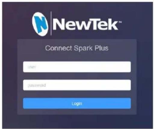 NEWTEK Spark Plus I/O SDI - LOGGING IN - 1