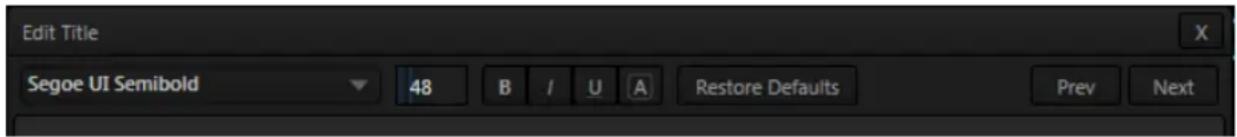 NEWTEK TriCaster 460 - SECTION 11.3 EDITING TITLE PAGES - 2