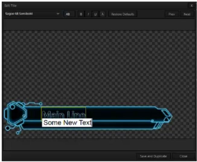 NEWTEK TriCaster 460 - SECTION 11.3 EDITING TITLE PAGES - 1