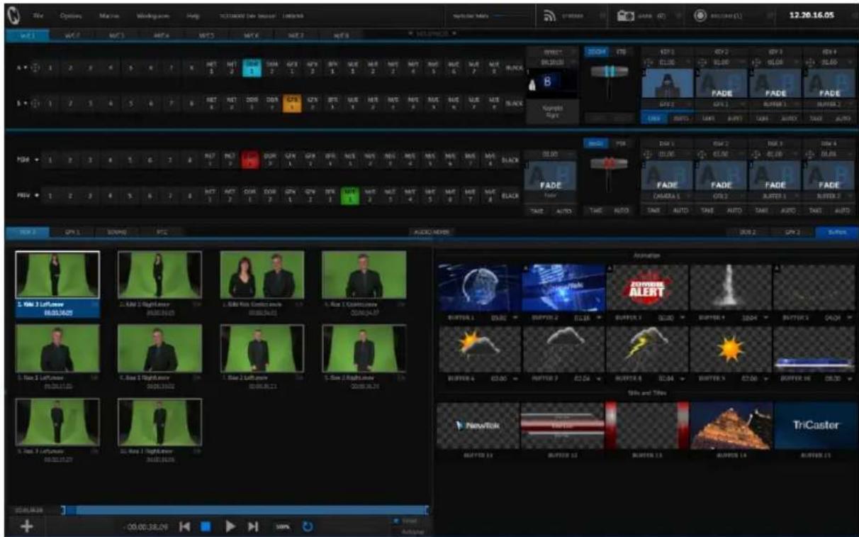 NEWTEK TriCaster 460 - WORKSPACES AND MIN/MAXIMIZE - 1