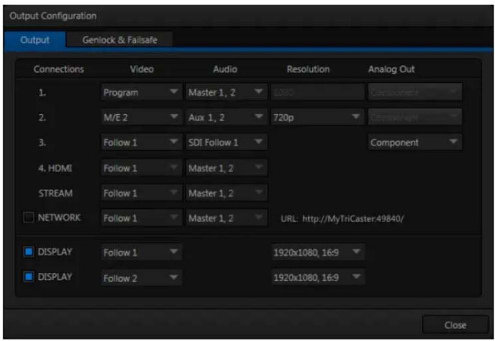 NEWTEK TriCaster 460 - SECTION 8.1 OUTPUT CONFIGURATION - 2