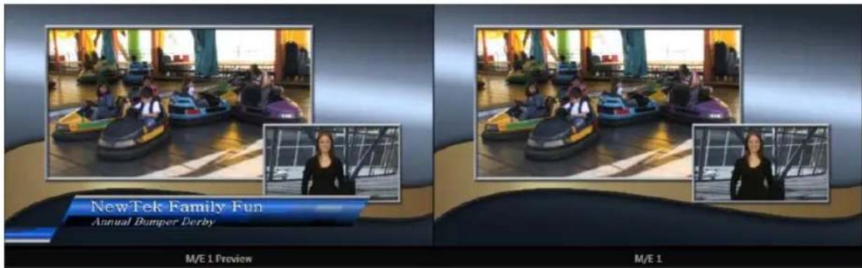 NEWTEK TriCaster 460 - M/E MONITORS AND PREVIEW - 1