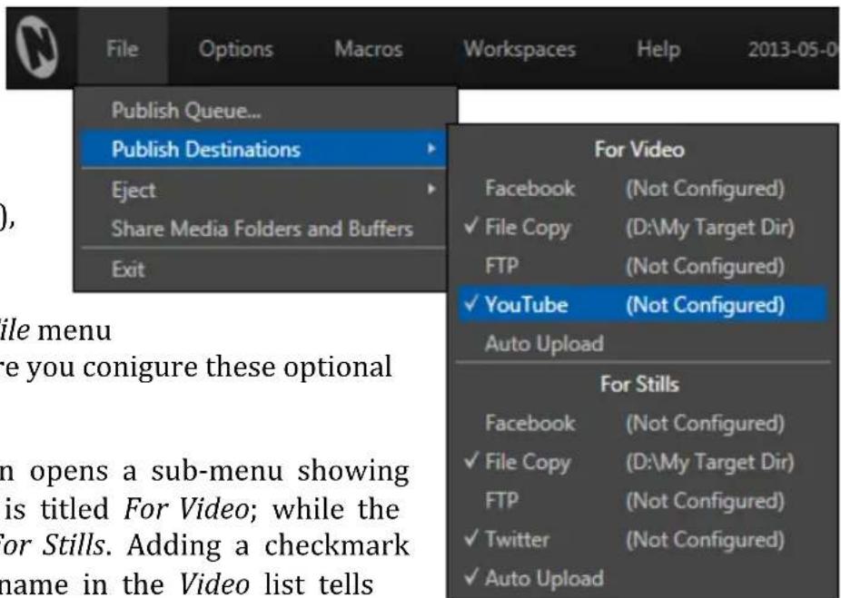 NEWTEK TriCaster 460 - CHOOSING DESTINATIONS - 1