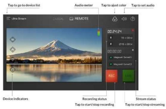 Magewell Ultra Stream SDI - Check Record and Streaming Status - 1