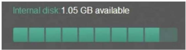 Epiphan VGADVI - Verify disk space via the tablet interface - 2