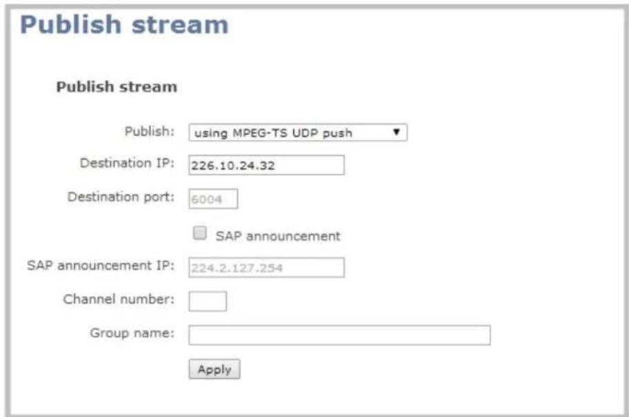 Epiphan VGADVI - Multicast streaming for MPEG-TS file format using UDP push - 1