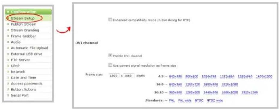 Epiphan VGADVI - Create a DVI channel - 1