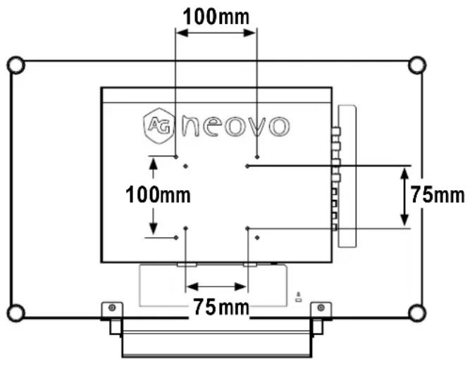 AG Neovo RX-22G - LCD-Display an der Wand anbringen. - 1