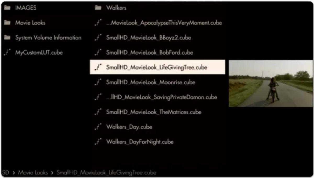 SmallHD 1703 P3X - Look (3D LUT) - Quick Start - 3
