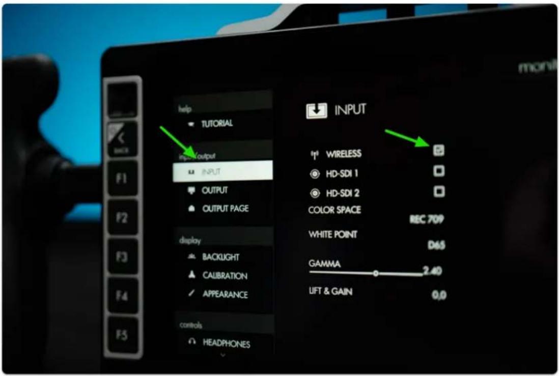 SmallHD 1303 HDR - Enabling Pairing mode on the SmallHD Monitor(s) - 1