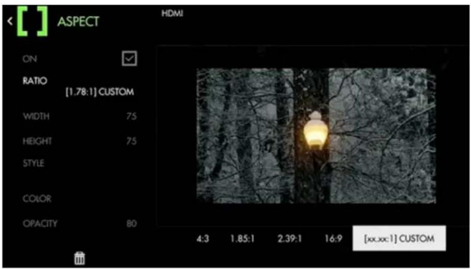SmallHD 1303 HDR - Aspect (guides) - 2