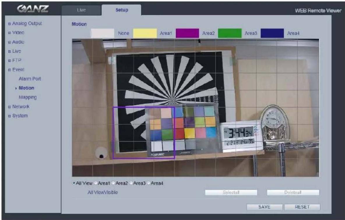 Ganz PixelPro ZN-B2MTP - Event > Motion - 1