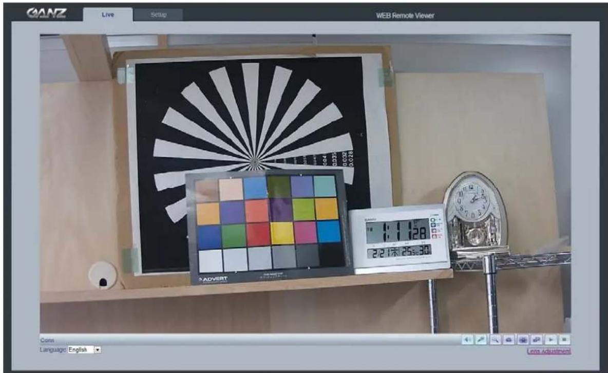 Ganz PixelPro ZN-B2MTP - Access from a browser - 1