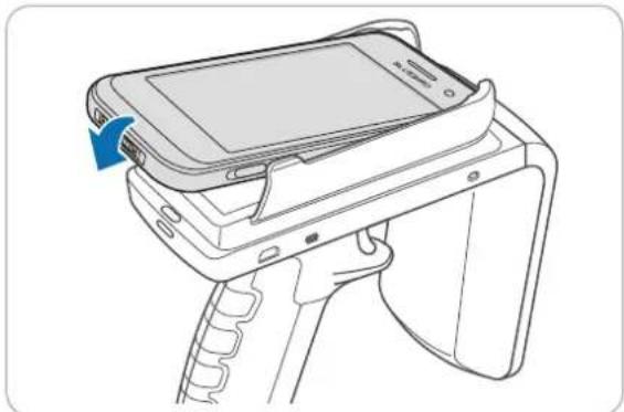 Bluebird RFR900 - Attaching a Mobile Device - 3