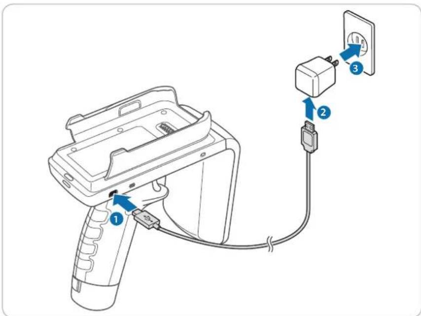 Bluebird RFR900 - To charge with the charger - 1