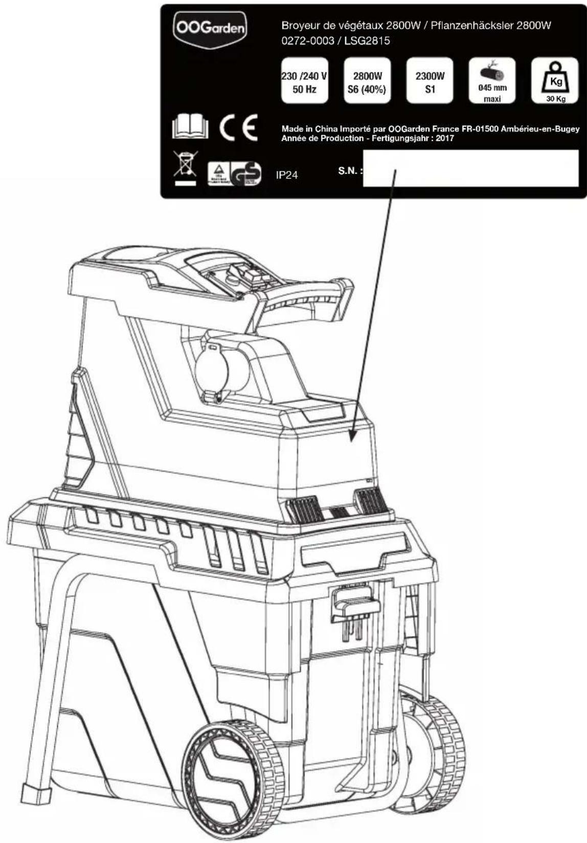 OOGARDEN LSG2815 - Seriennummer - 1