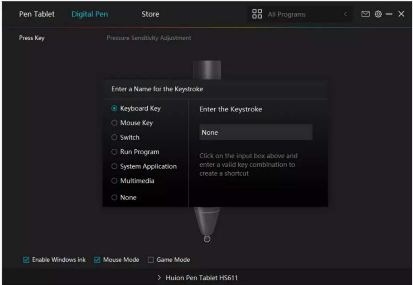Huion Inspiroy HS611 - Press Key - 1