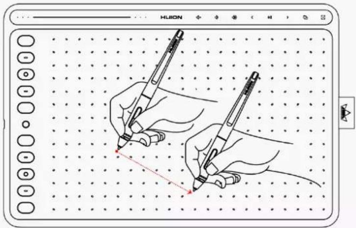 Huion Inspiroy HS611 - Position the cursor - 1