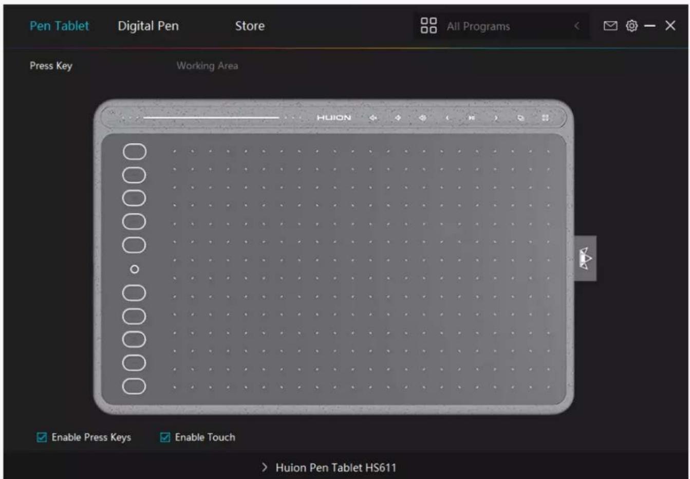 Huion Inspiroy HS611 - Note: - 2