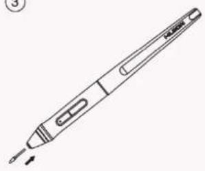 Huion Inspiroy HS611 - Pen Nib Replacement - 3