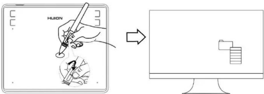 Huion Inspiroy HS64 - Use the side buttons - 1