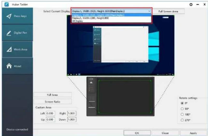 Huion Inspiroy WH1409 V2 - Using Multiple Monitors - 1