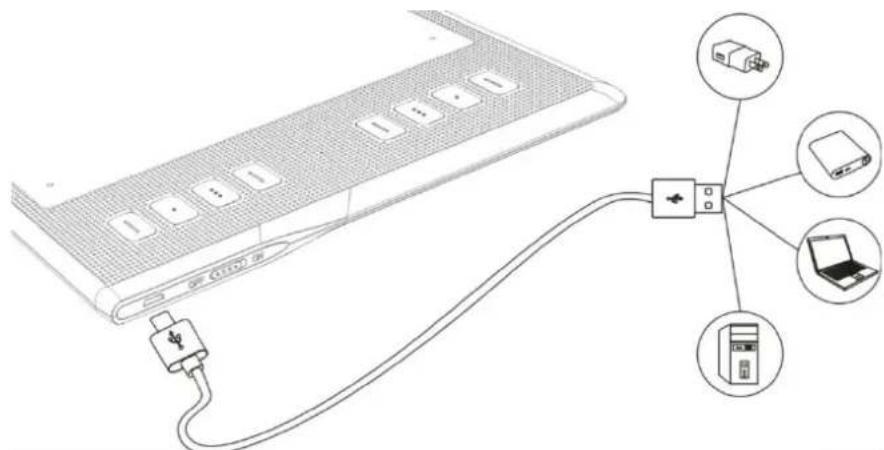 Huion Inspiroy WH1409 V2 - Charging the Tablet - 1