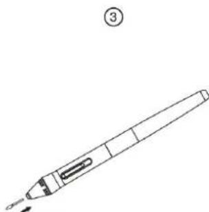 Huion Inspiroy Ink H320M - Pen Nib Replacement - 3