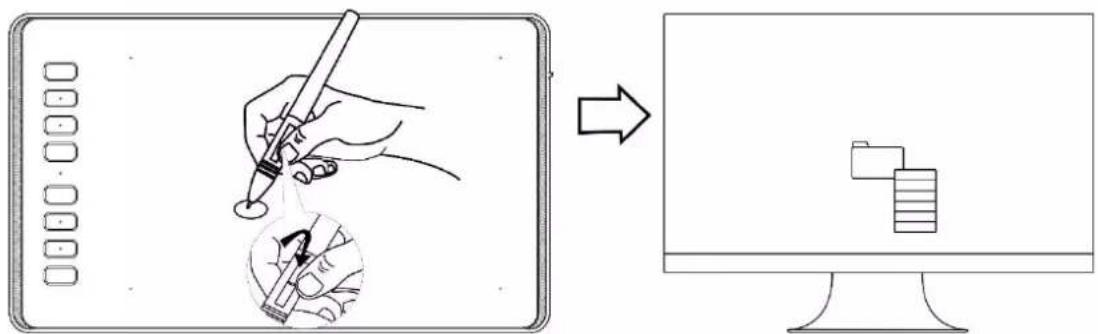 Huion Inspiroy H950P - Use the side buttons - 1