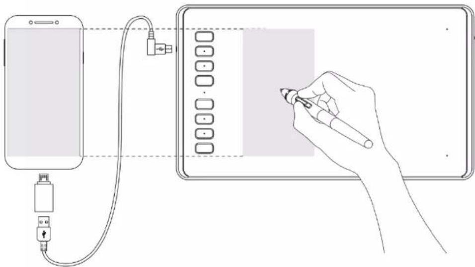 Huion Inspiroy H950P - Connecting to Android Phone - 1