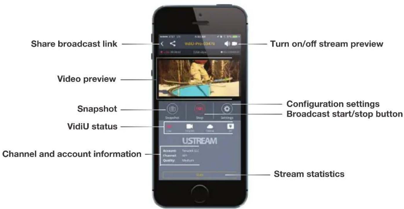 Teradek VidiU Go - VIDIU APP - 1