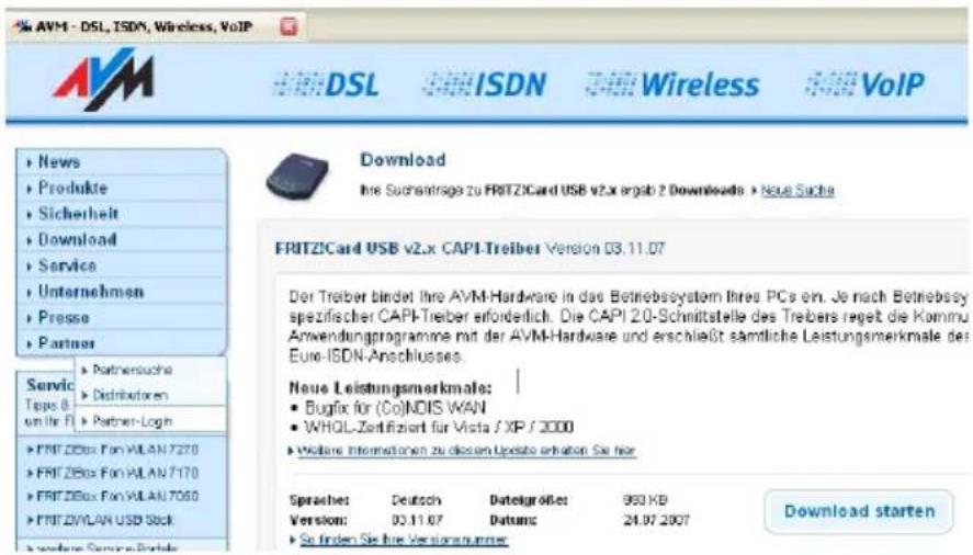 AVM RITZ!Card USB - Update der Treibersoftware - 1